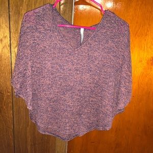Blueish/purple cropped hoodie
